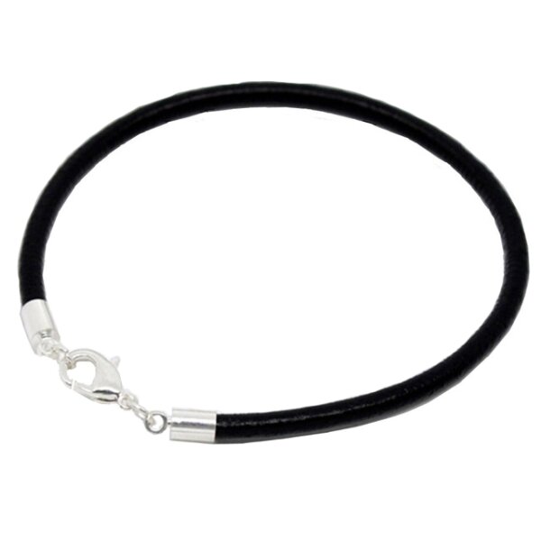 Armband ECHT LEDER schwarz