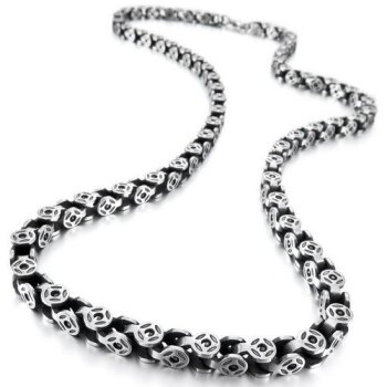 Kette Space silber aus 316 L Edelstahl 5 mm breit UNISEX...