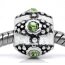 Bead Perle Barock Zirkonia grün Tibet Silber