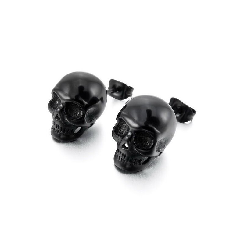 Anhänger Totenkopf Skull mit schwarzen Zirkonia Augen aus 316L EDELST,  99,99 €