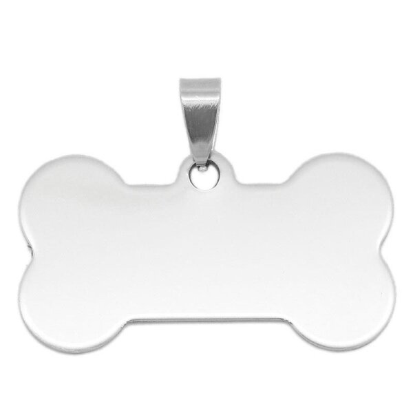 Anhänger DOGGY Hunde Knochen Bone aus 316 L EDELSTAHL...