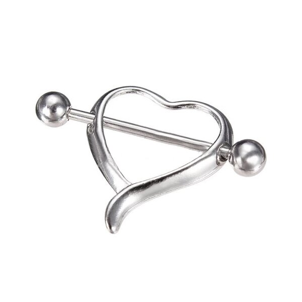 Brustwarzenpiercing Nippel Piercing intim Anhnger Herz aus 316L Edelstahl