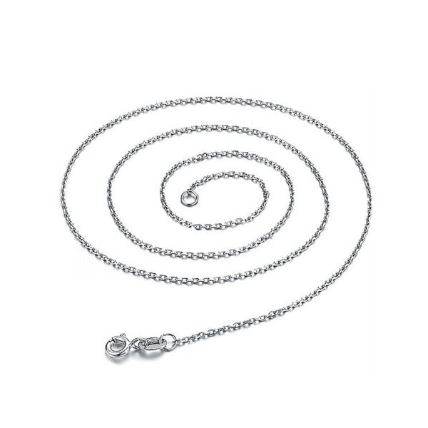 Glieder Kette aus 925 Silber rhodiniert Größen Auswahl