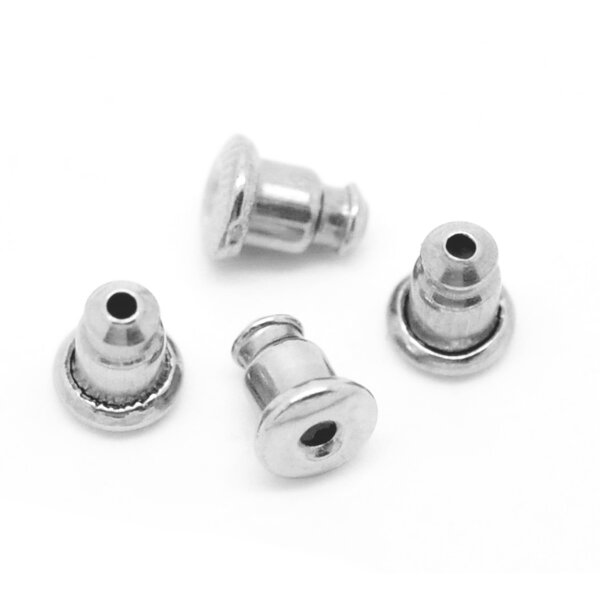 10 tlg. SET ( 5 Paar ) Ohrmuttern Stopper Ohrstecker Verschluss silber