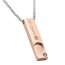 Partnerketten Stäbe "His Queen, Her King" schwarz rosegold