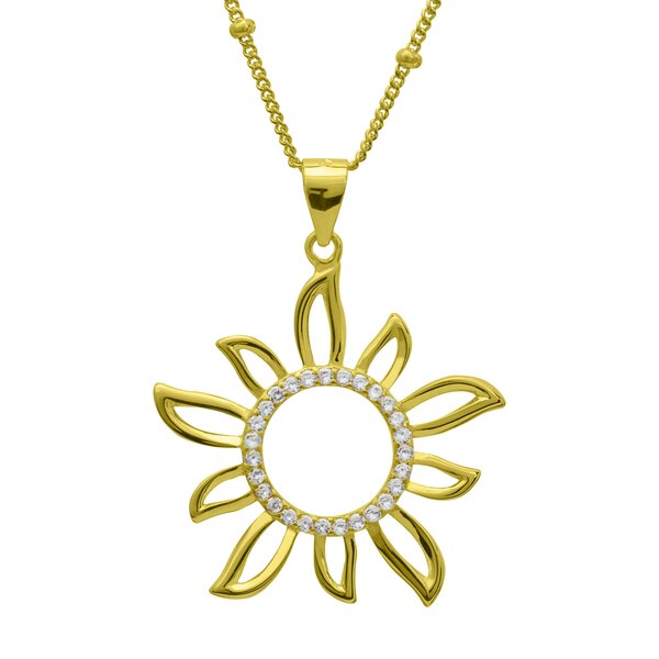Necklace Sol Sunshine 925 silver gold