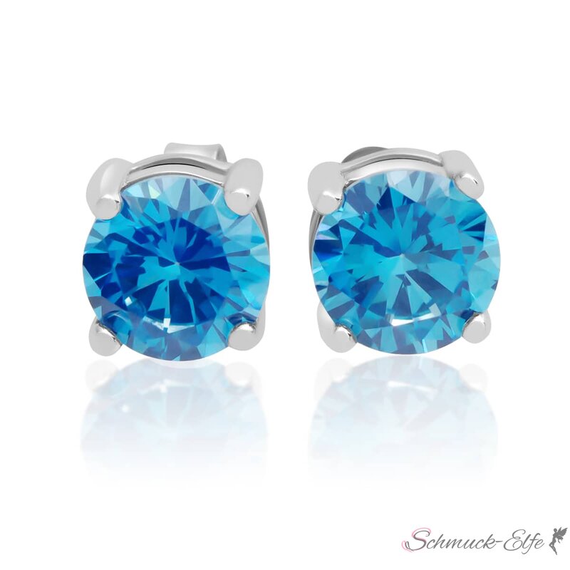 1 Pair Ear Studs silver, 59,99 925 € Turquoise Aquamarine Classic