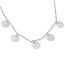 Collier Coinflip silberfarben