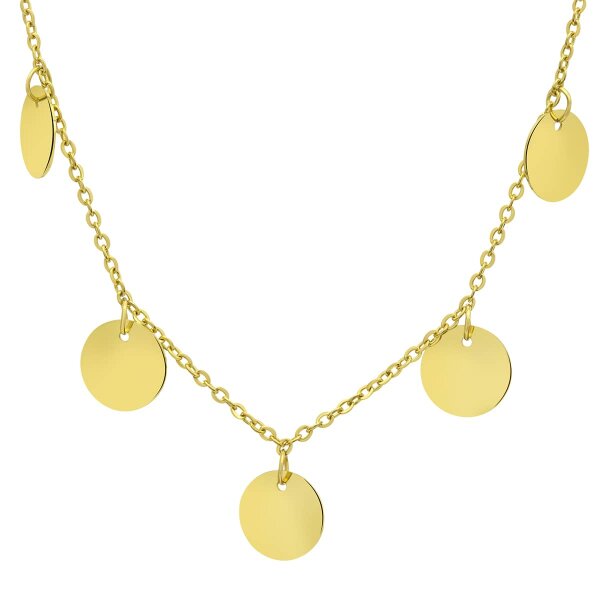 Collier Coinflip goldfarben