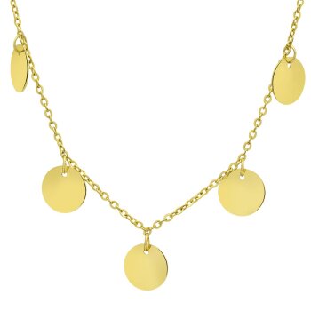 Collier Coinflip goldfarben