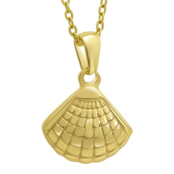 Kette mit Anhänger Seashell goldfarben