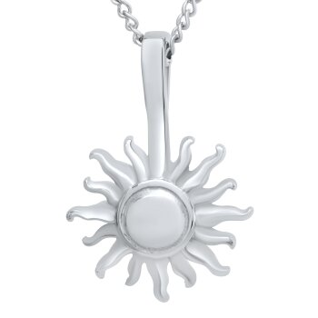 Kette mit Anhänger Sun Dance silberfarben