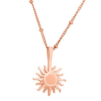 Chain with pendant Sun Dance rose gold coloured