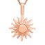 Kette mit Anhänger Sun Dance rosègoldfarben