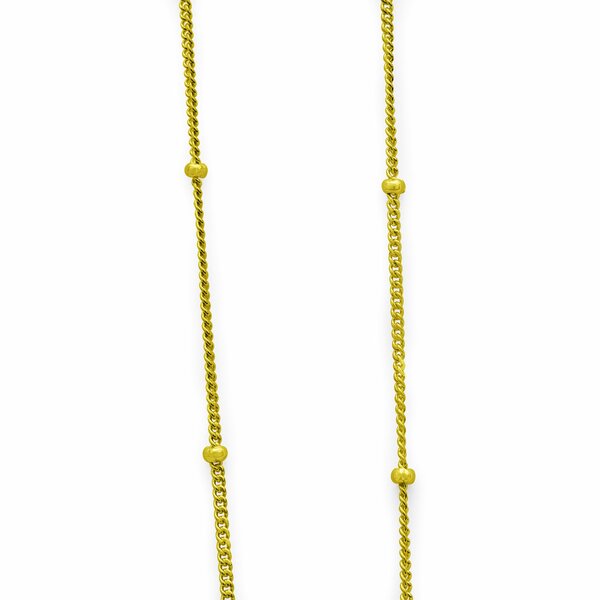 Chain with pendant heart LUV gold-coloured