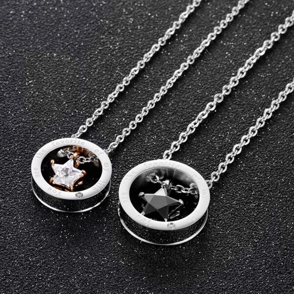 Partnerketten Ringe Be my Star inkl. Ketten