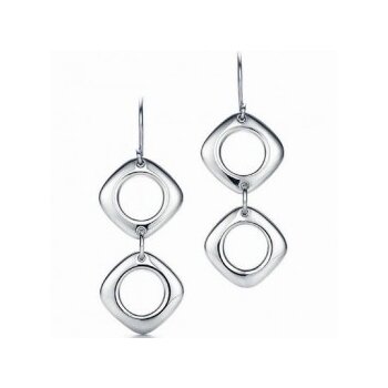 1 Paar Ohrhänger Moon 925 Silber im Schmuck Etui EDEL